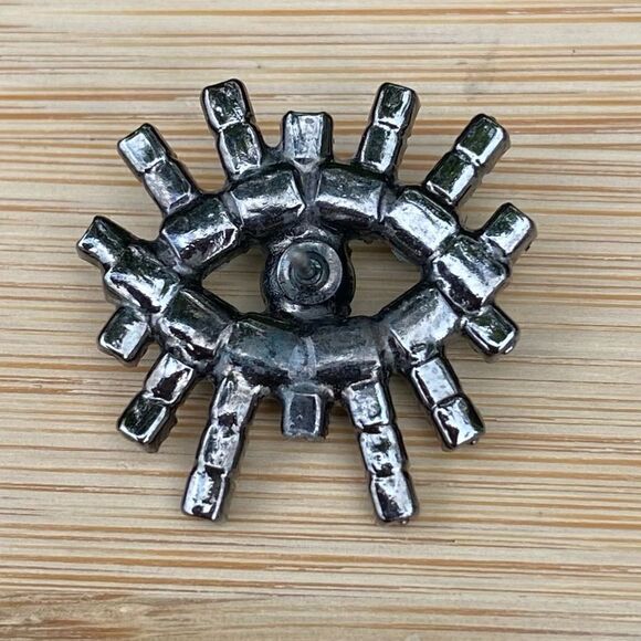 Elizabeth Cole Casimir Evil Eye Turquoise & Crystal Earring. Boho Protection - Picture 6 of 8